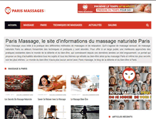 Tablet Screenshot of paris-massages.com